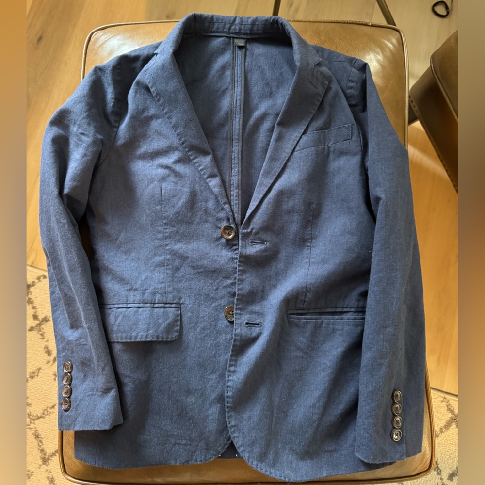 Boy’s Crewcuts Midnight Blue Linen Jacket and Pant Suit